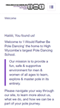 Mobile Screenshot of iwouldratherbepoledancing.com