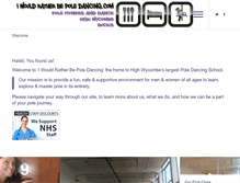 Tablet Screenshot of iwouldratherbepoledancing.com